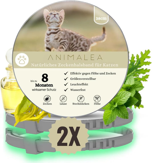 Zeckenhalsband für Katzen - 2 Stück