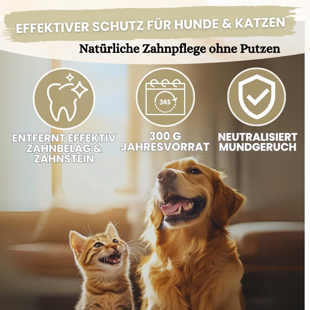 Zahnpflege Pulver für Hunde 300g