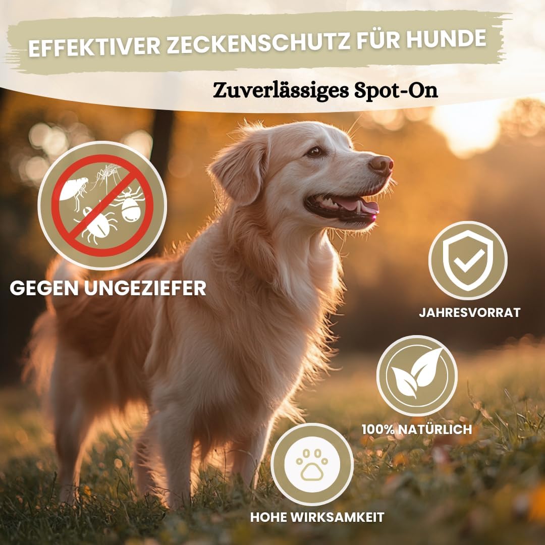 Zeckenschutz für Hunde ab 2kg - 50 ml