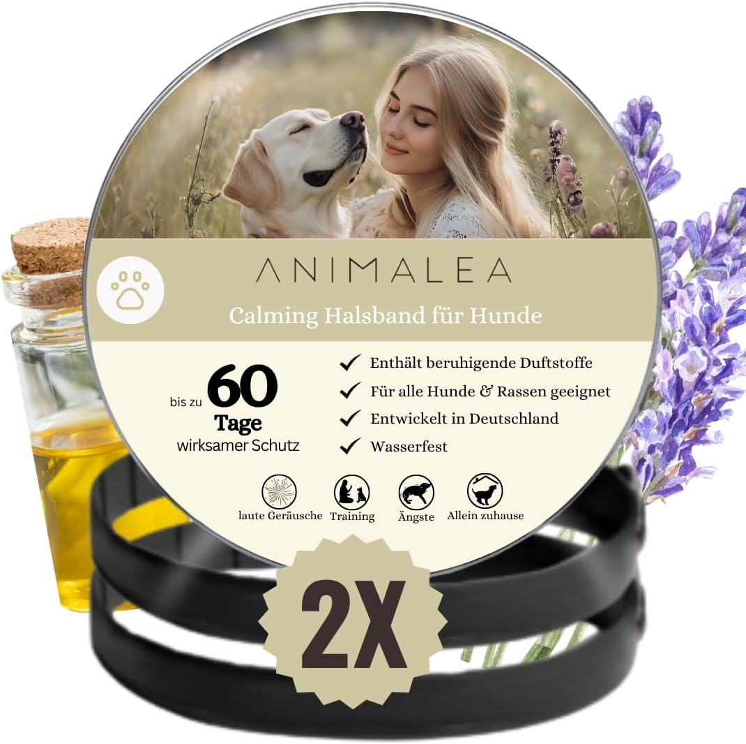 Beruhigungshalsband für Hunde - 2 Stück