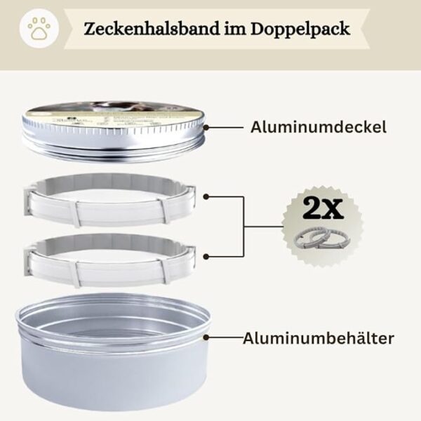 Animalea® Zeckenhalsband für große Hunde (2 Stück) - Länge 62cm – Bild 6