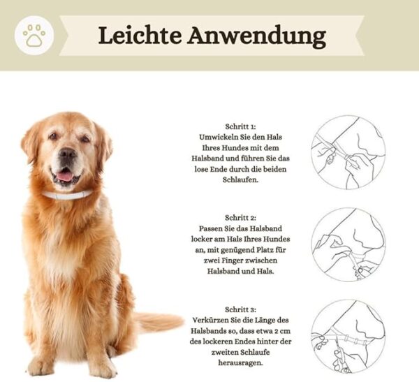 Animalea® Zeckenhalsband für große Hunde (2 Stück) - Länge 62cm – Bild 2